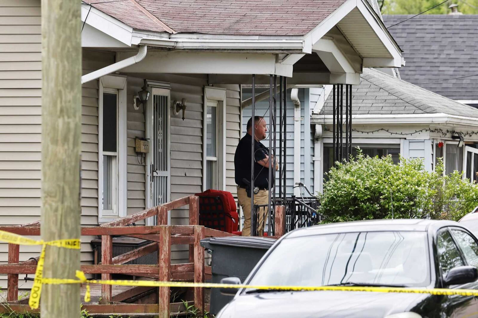 One person is dead and another was injured in a police officer-involved shooting in Middletown Tuesday, May 27, on Garden Avenue, according to the Ohio Bureau of Criminal Investigation. Nick Graham/Staff Photo