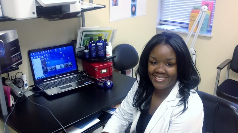 Shawon Brown-Gullette owner and manager of Infinitee Trichology in Kettering and Infinitee Salon and Spa in Dayton. (Staff photo by Amelia Robinson)