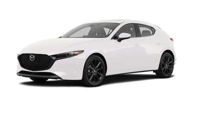 The 2020 Mazda3 hatchback is available with all-wheel drive and comes standard with Apple CarPlay and Android Auto infotainment technologies, keyless entry, leatherette seating surfaces and door trims, leather-wrapped steering wheel and shift knob, automatic dual-zone climate control, rain-sensing windshield wipers, a black metallic front grille, rear roof spoiler, 18-inch alloy wheels and power windows with one-touch driver down/up feature. It has received 5-Star overall ratings in frontal crash, side crash, rollover, and in overall vehicle score the highest government safety ratings a vehicle can earn. Metro News Service photo