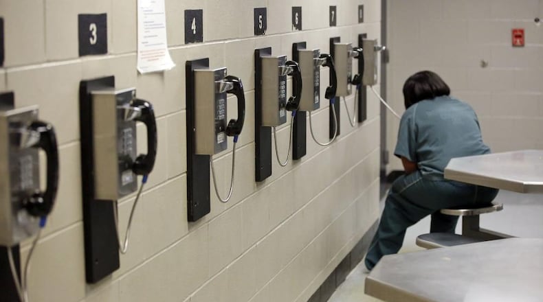 Scenes from the women’s side of the Montgomery County Jail. STAFF FILE