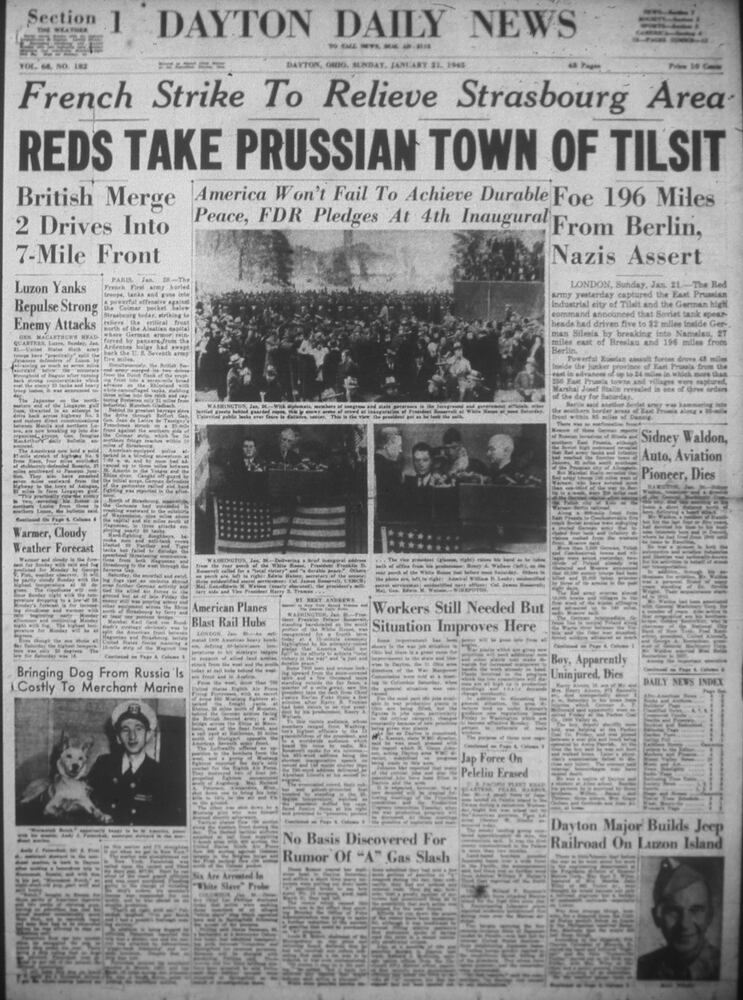 Presidential inauguration newspaper