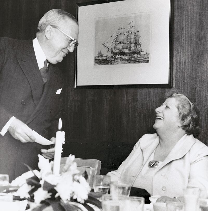 Miriam is pictured with SC Allyn, chairman and president of National Cash Register.
CONTRIBUTED