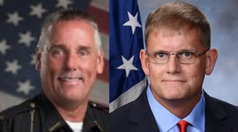 2024 Miami County Sheriff candidates Dave Duchak (left) and Paul Reece