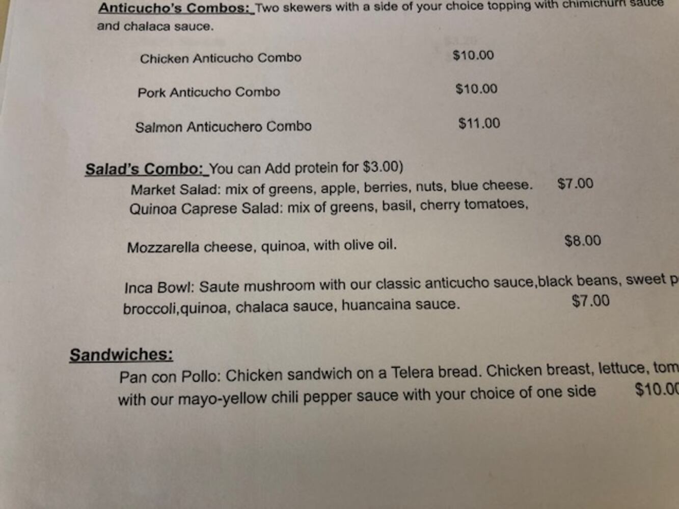 PHOTOS: Fino Sur Peruvian Street Food in the Cross Point Centre in Centerville