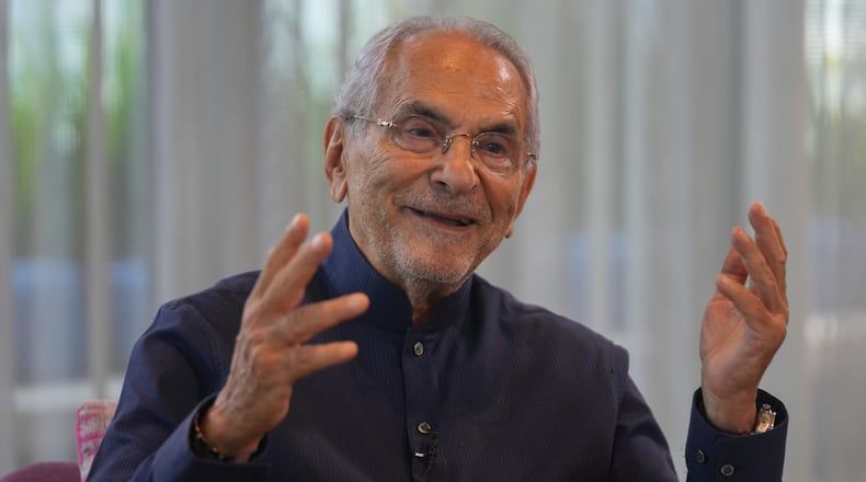 East Timor's President Jose Ramos-Horta speaks during an interview with The Associated Press in Kuala Lumpur, Malaysia, Monday, Oct. 27, 2025. (AP Photo/Rafiq Maqbool)