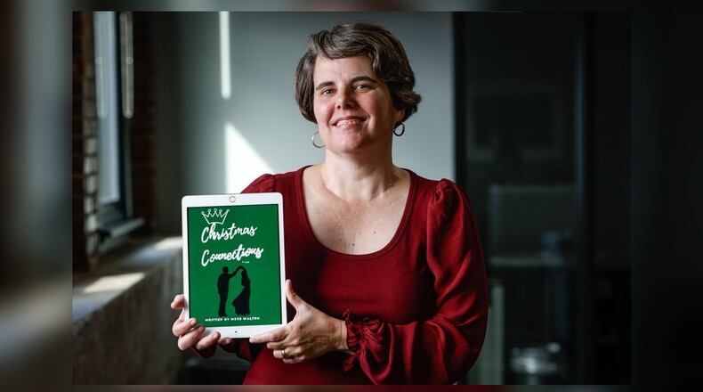 Local author Mere Walton's latest book, "Christmas Connections," is inspired by her connection to Ashley’s Pastry Shop in Oakwood. JIM NOELKER/STAFF