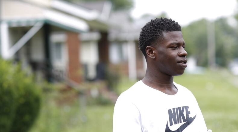 Markcus Brown spent nine days in jail earlier this year after he was arrested by Dayton Police at the RTA bus hub. He was hauled in after protesting when police stopped him because he and his friends were wearing hoodies and saggy pants in violation of RTA policy. He was released from jail only after his mother arranged for a car title loan to pay the $150 bail. TY GREENLEES/STAFF