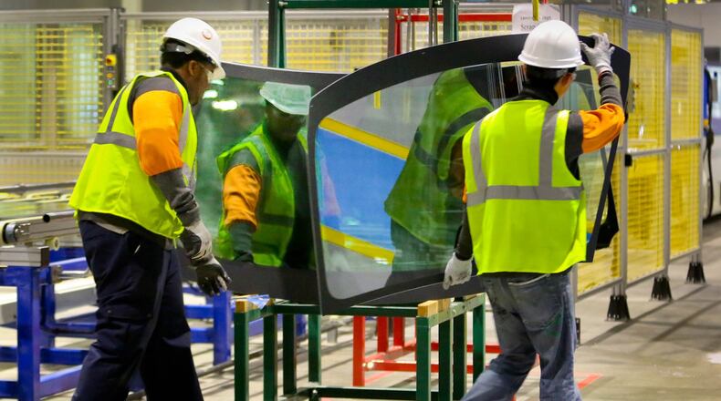 Fuyao has hired extensively in the Miami Valley for its Moraine plant. STAFF PHOTO