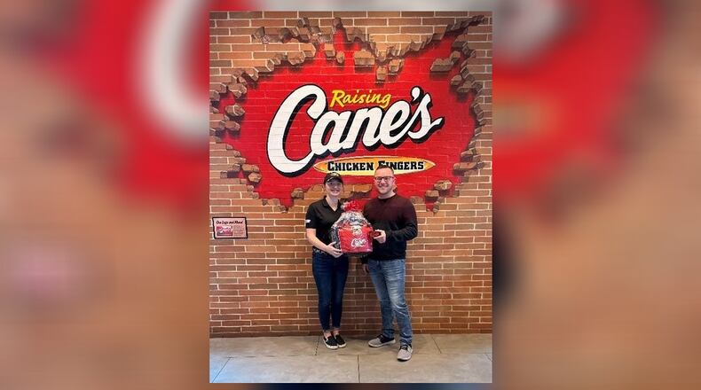 Michael Kizer won free Raising Cane's for a year after taking a survey on the bottom of a receipt. Contributed