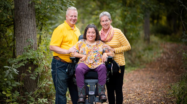 The Shanahan family, founders of EmPowering the Differently Enabled, offer support and practical help to families of differently enabled individuals. L-R Tom, Barb and Emily (front) Shanahan