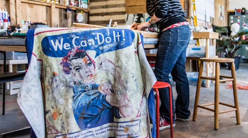 Dayton raised artist Jes McMillan is in the process of establishing the East Dayton Arts District. The mosaic artists has done work with a variety of people.