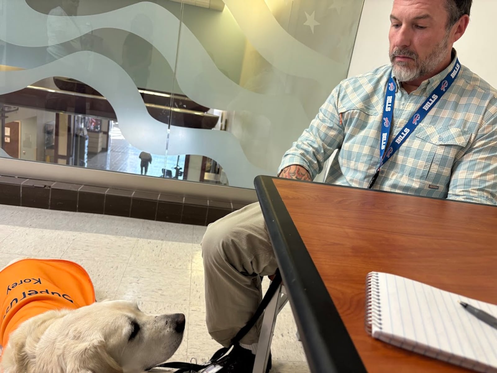 Joel Legawiec, right, a Dayton VA Medical Center health informatics program analyst, with a friend. THOMAS GNAU/STAFF