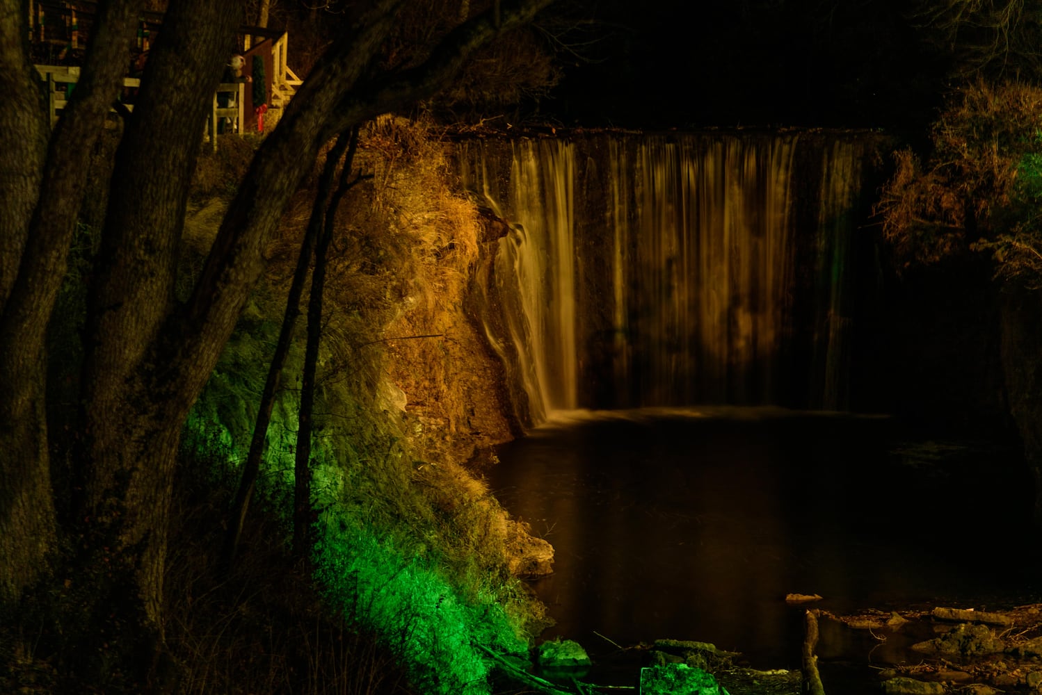 PHOTOS: Holiday lights at Cedar Cliff Falls near Cedarville