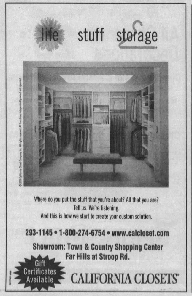 Town and Country shopping center advertisements