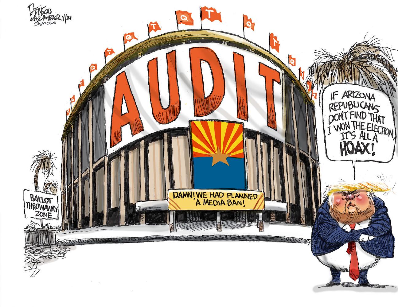 Week in cartoons: Biden's first 100 days, anti-vaxxers and more