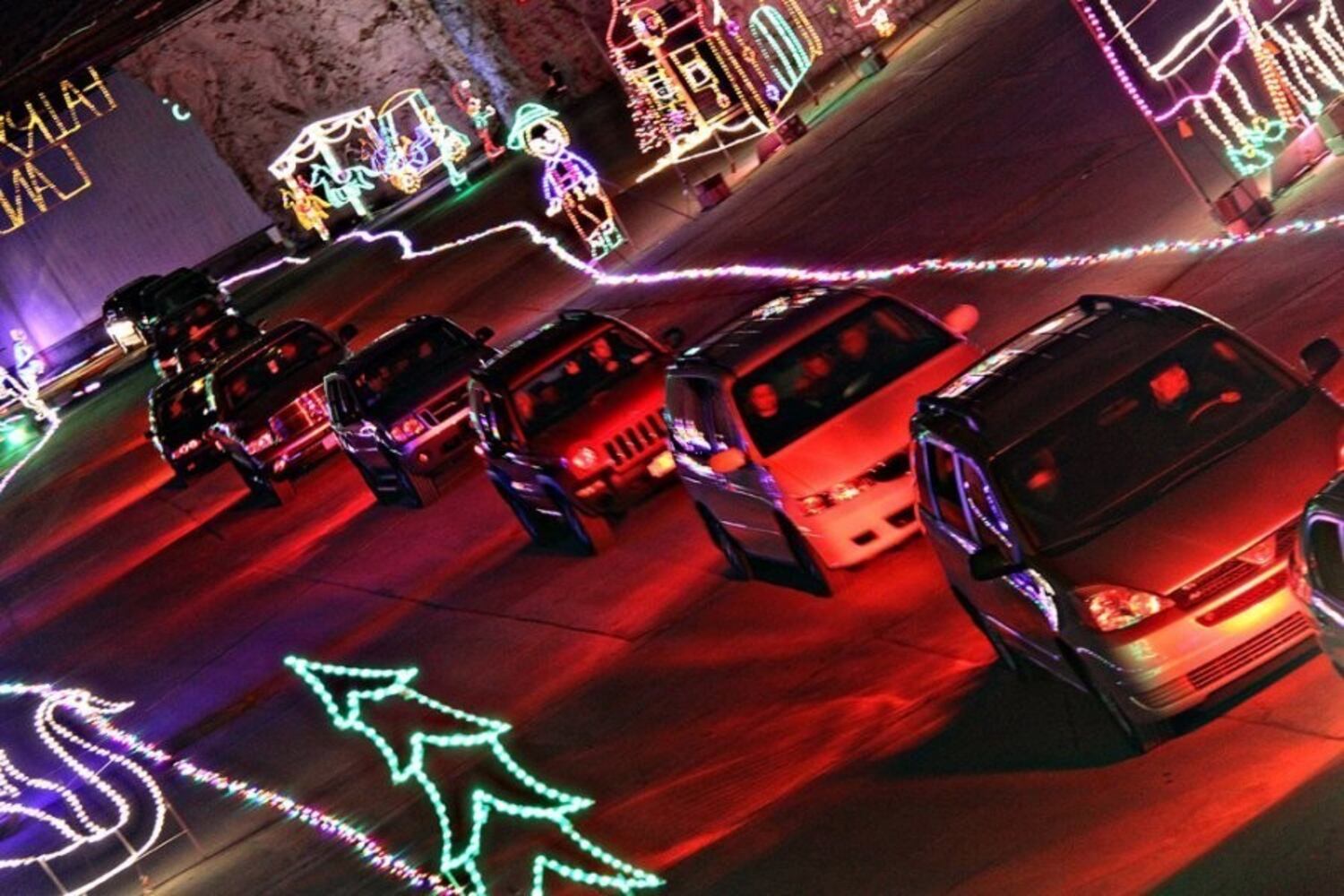 PHOTOS: The biggest and brightest holiday light show is underground