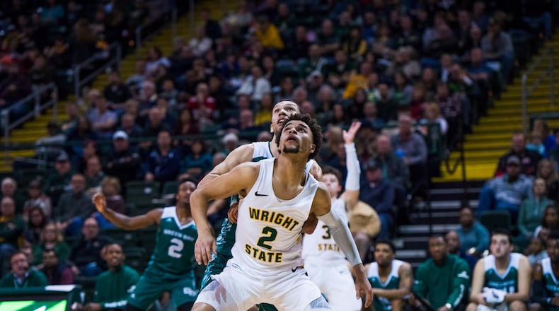 Tanner Holden, shown during the 2019-20 seaosn vs. Green Bay at the Nutter Center. Joseph Craven/WSU Athletics