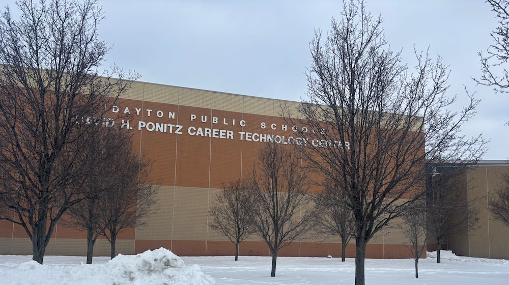 Ponitz Career Technology Center, a Dayton Public Schools high school, on Feb. 4, 2026. Eileen McClory / staff