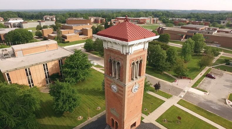 A view of the Central State University campus in Wilberforce. In 1887, the Ohio General Assembly passed an act that created a Combined Normal and Industrial Department at Wilberforce University which would become Central State University. TY GREENLEES/STAFF