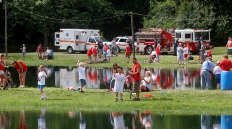 A file photo of a fishing event at Rainbow Lakes near Fairborn.