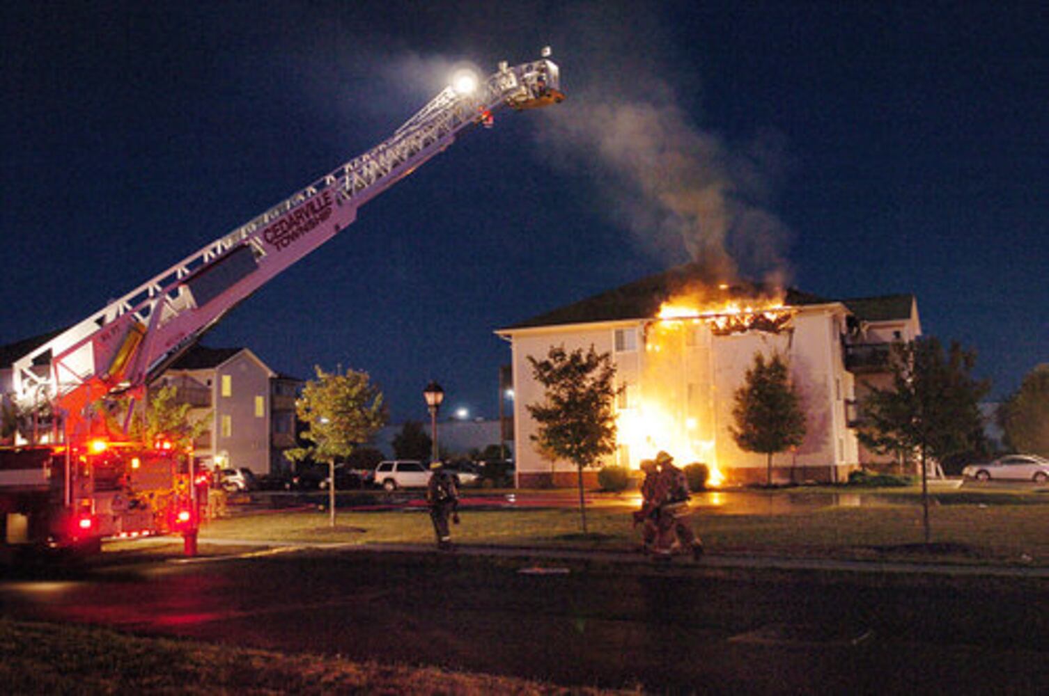 Xenia apartment complex fire
