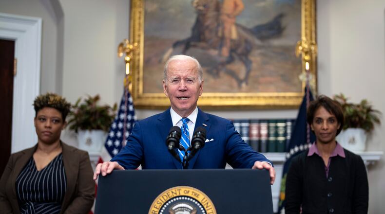 President Joe Biden will visit United Performance Metals in Hamilton on Friday, May 6, 2022. He is to meet with manufacturing officials and then will call on Congress to pass the Bipartisan Innovation Act, which the White House says will create good-paying jobs, boost domestic manufacturing, and lower prices for working families. The trip is on the heels of the Biden Administration releasing $3.16 billion in funding from the Infrastructure Investment and Jobs Act. (Doug Mills/The New York Times)