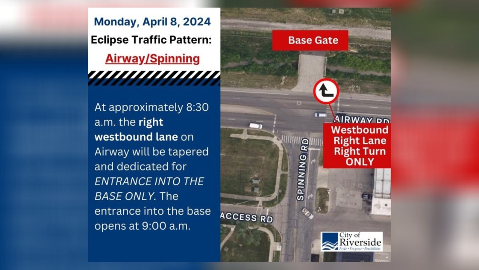 Monday’s total solar eclipse has Riverside planning for a weeklong state of emergency, as the city says it expects heavy traffic near Wright-Patterson Air Force Base and the National Museum of the U.S. Air Force. The city is making some traffic pattern changes near those areas. CONTRIBUTED