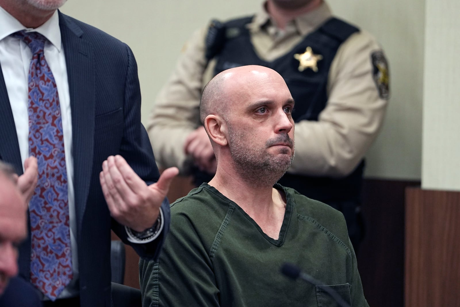 FILE - Sean M. Higgins, the driver charged with killing NHL hockey player Johnny Gaudreau and his brother Matthew while they were bicycling, appears at the Salem County, N.J., Courthouse, Tuesday, April 15, 2025, in Salem, N.J. (AP Photo/Matt Rourke)