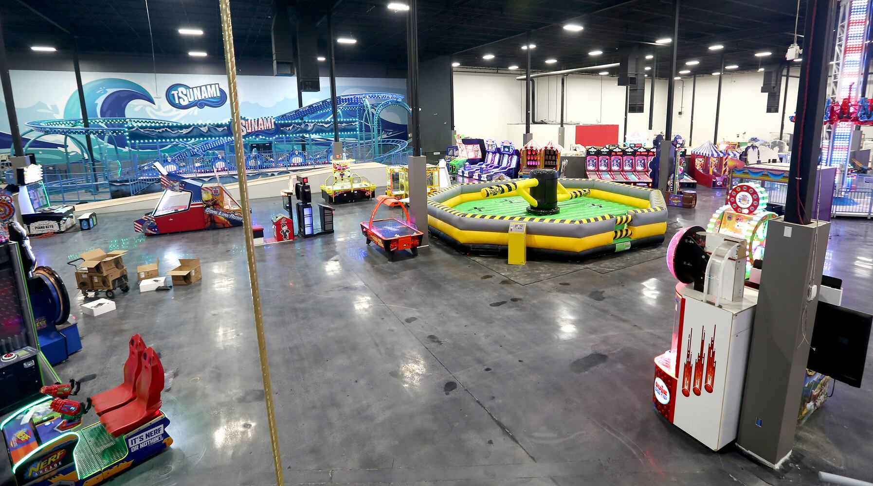 Sneak Peek: Scene75 prepares to reopen with new two-story carousel and indoor spin coaster