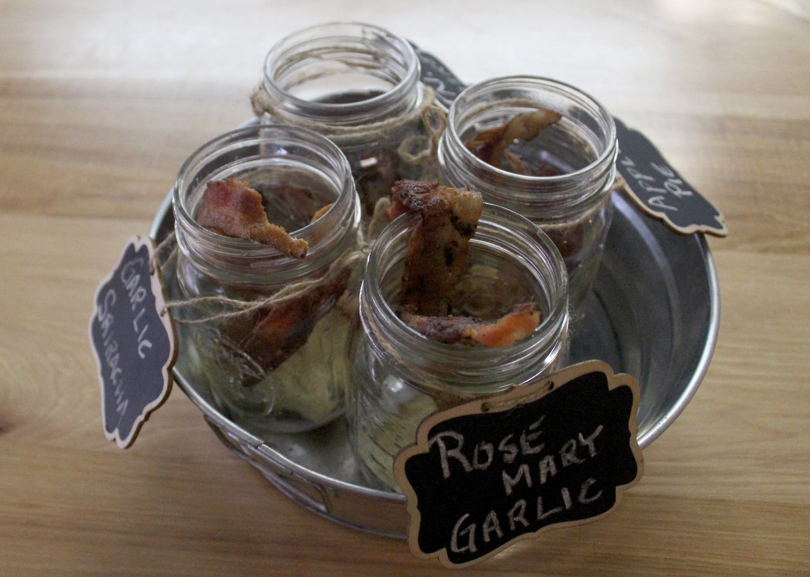 Center Street Cafe in Farmersville sales flights of bacon.