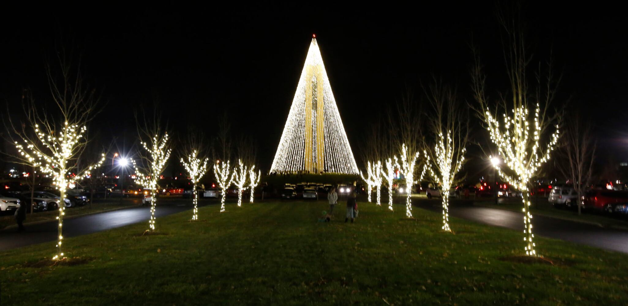 See the glow of the Carillon Holiday Tree Tower
