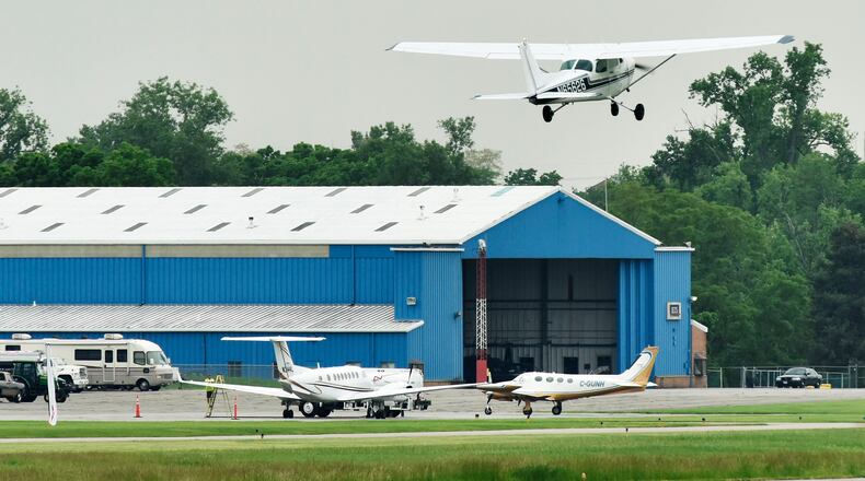 An airplane takes off from Middletown Regional Airport/Hook Field in Middletown. NICK GRAHAM/STAFF