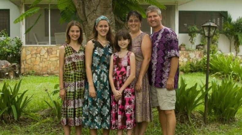Gary Phillips and his family in Kpalime, Togo in West Africa