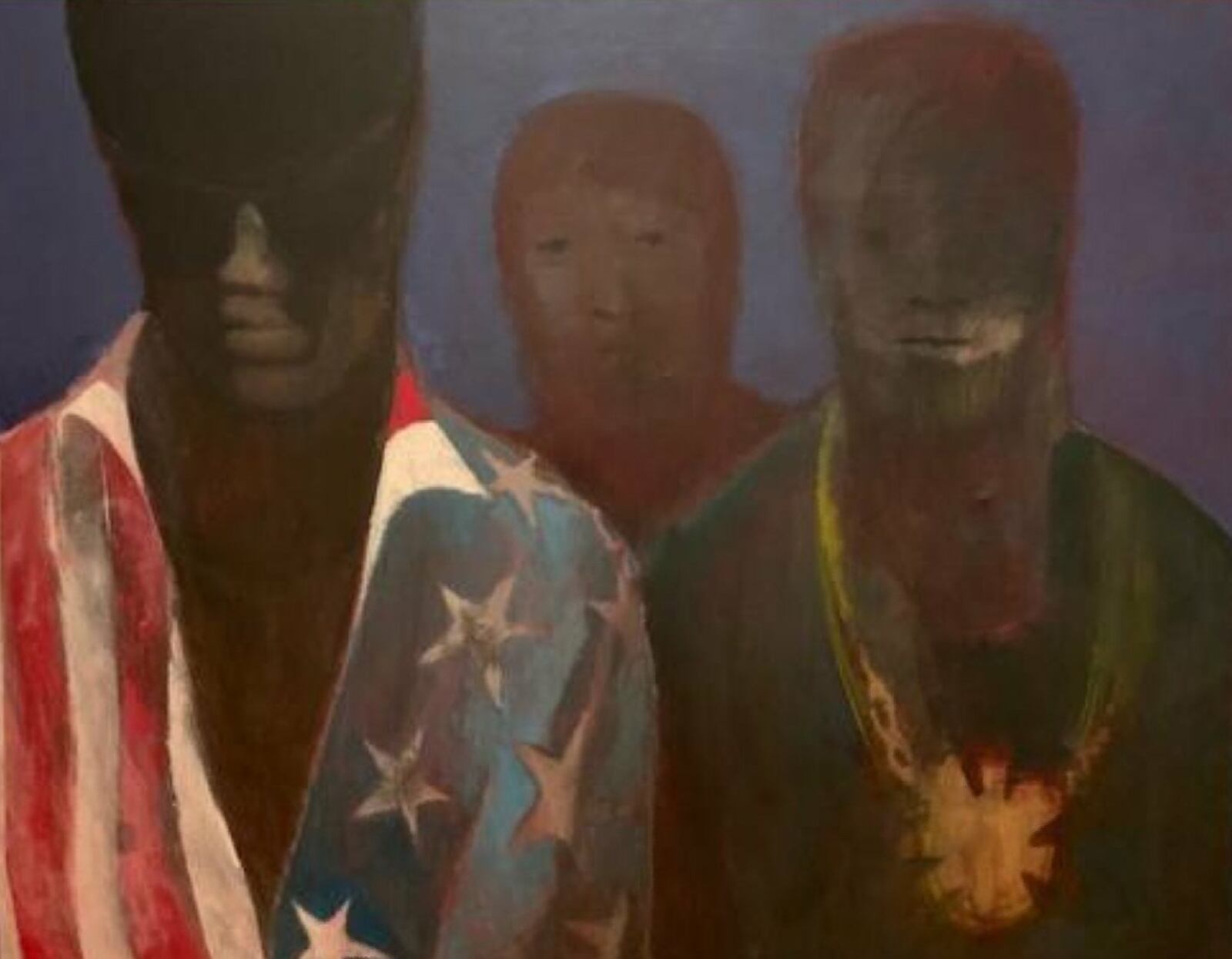 Jo Anne Schneider (American, 1919–2017), The March, 1968, oil on canvas. Collection of the Dayton Art Institute, gift of Dr. Lois Oppenheim.