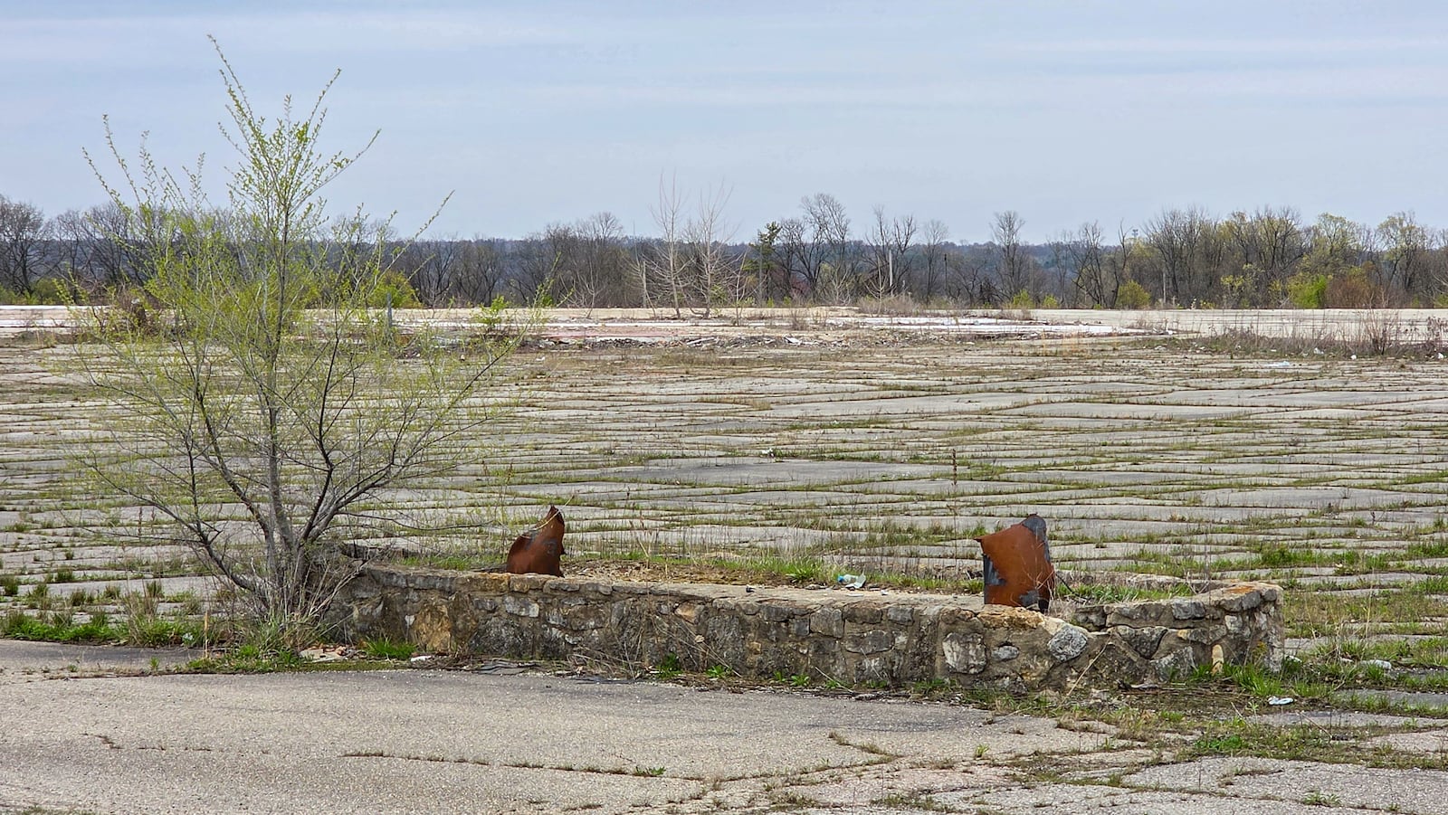 Trotwood and Harrison Township are hoping to breathe new life into the site where Hara Arena once stood. BRYANT BILLING / STAFF