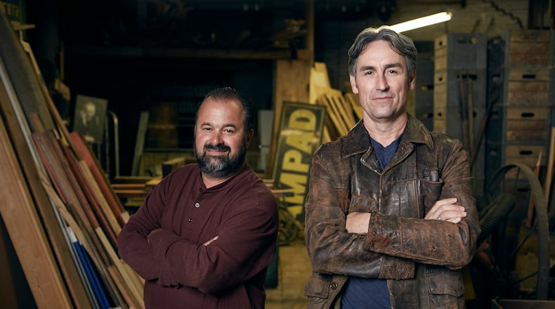 Mike Wolfe and Frank Fitz of the hit TV series “American Pickers” on History will be seeking out unique and rare collectibles throughout the Buckeye State this summer. (CONTRIBUTED)