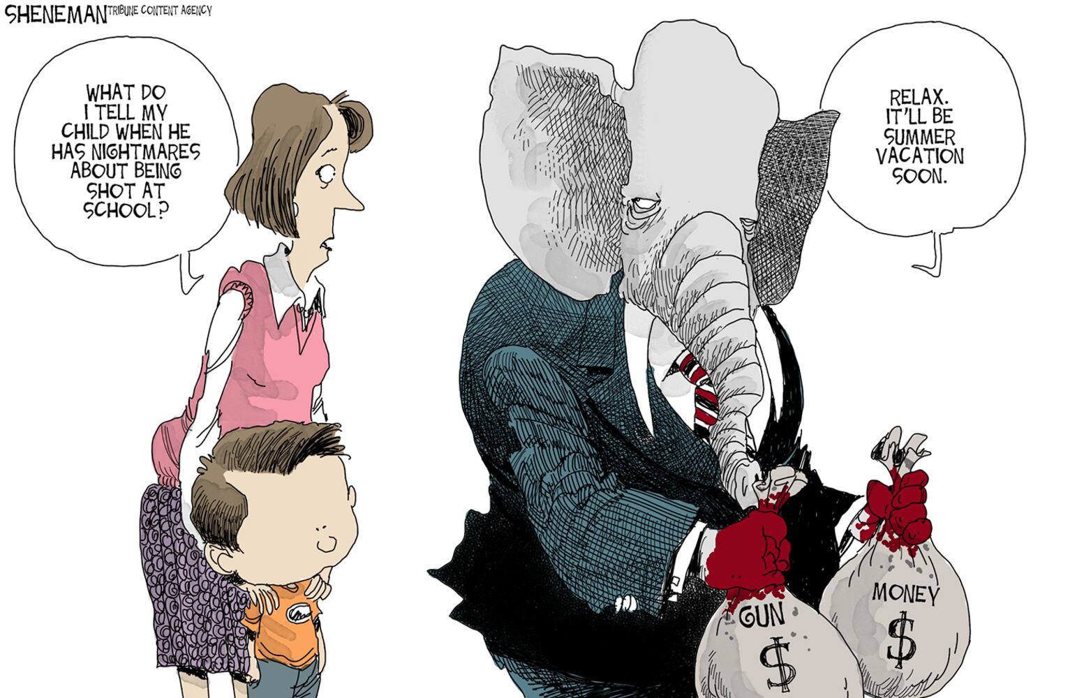 Week in cartoons: School shootings, Billy Graham and more