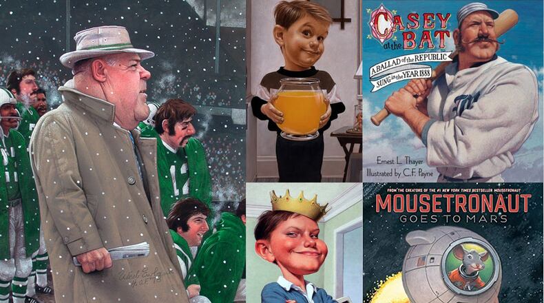 Works by illustrator and caricaturist C.F. Payne are on display at the Middletown Arts Center. CONTRIBUTED/C.F. PAYNE