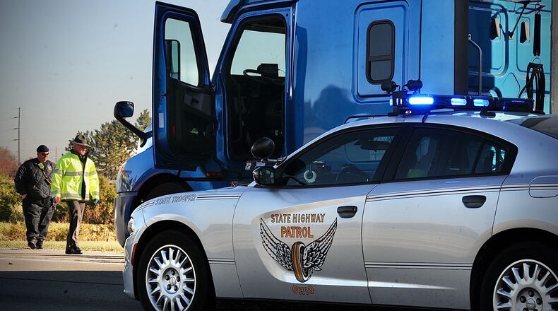 One person is dead following a crash on I-75 north near I-675 north in Miami Twp. Monday, Nov. 8, 2021. MARSHALL GORBY / STAFF