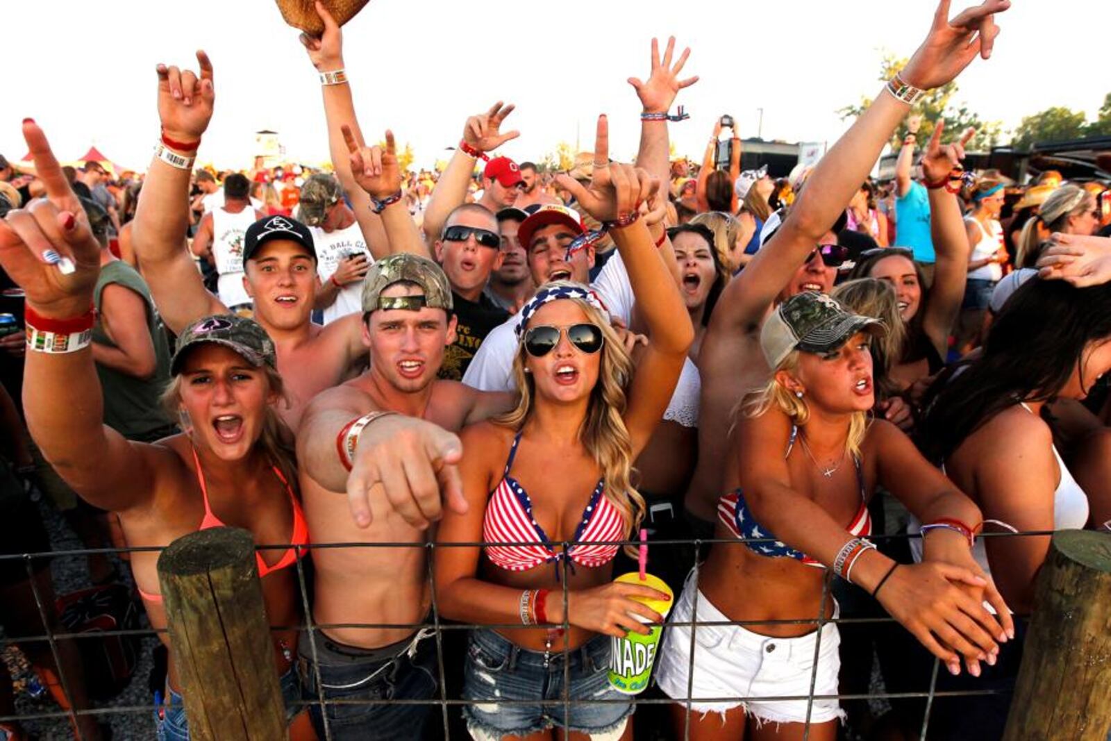 Thousands of people come from all over the world for Country Concert.