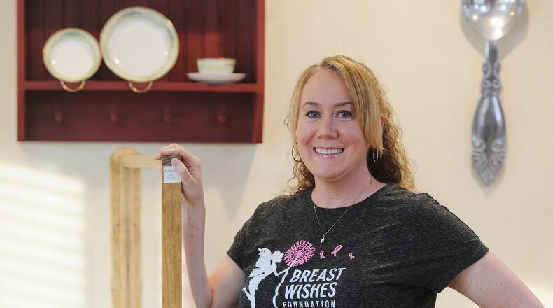 Elesha Snyder, the owner of George's Family Restaurant, has a nonprofit, Breast Wishes Foundation that works to bring women a touch of joy during the most trying time of their lives. MARSHALL GORBY\STAFF