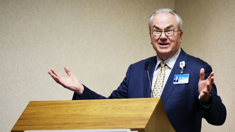 Fred Manchur, former CEO of Kettering Health, received nearly $1.5 million in "excess benefits" from the hospital network along with his wife, Mary Kaye Manchur, from 2016 through 2022, according to the hospital network's reports to the IRS. NICK GRAHAM/STAFF