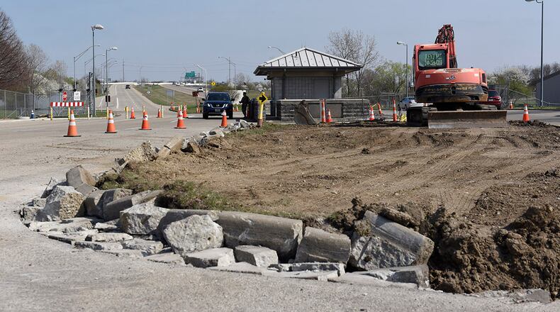 A construction project is underway at Gate 15A on Wright-Patterson Air Force Base. After the workday ends April 16, the gate will be closed to all traffic for about two months. U.S. AIR FORCE PHOTO/TY GREENLEES