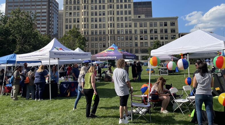 Crowds close to 600 attended the Montgomery County Overdose Awareness Day at Levitt Pavilion in downtown Dayton in August of 2024. The event featured harm reduction resources, prevention and recovery sources with a free meal and event bags. CONTRIBUTED