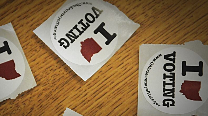 Ohio voting stickers