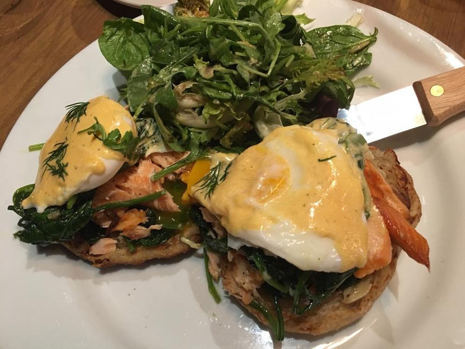 Wheat Penny’s house-smoked Salmon Benedict is a must-try. Wheat Penny will be one of the participants in the brand new Buckeye Vodka’s Let Get Brunched event coming up this spring. ALEXIS LARSEN/CONTRIBUTED