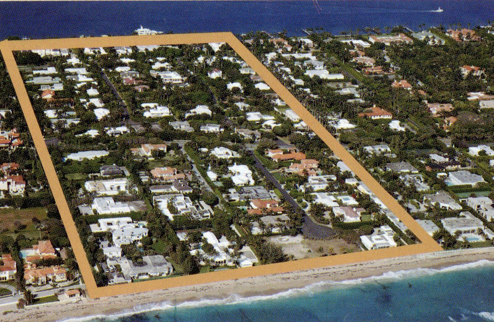 Aerial photo showing the property where El Mirasol was located. (Richard Graulich/The Palm Beach Post)
