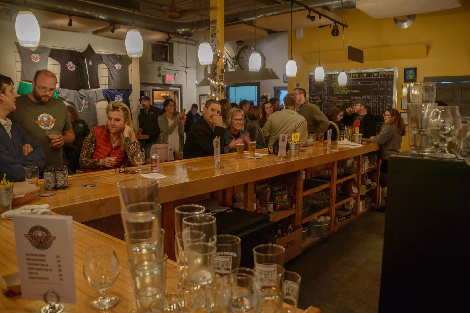 Yellow Springs Brewery celebrated its expansion and early success at a “Metamorphosis Party” on Nov. 11, 2016.