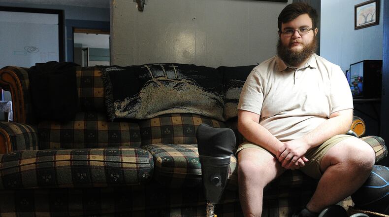 Evan Hopkins was injured in a head-on car crash in August 2017 while traveling to the Warren County Career Center for school. He broke multiple bones, including his ankle. A jury found a doctor was negligent in the care and treatment of Hopkins and awarded him $2.92 million. MARSHALL GORBY\STAFF
