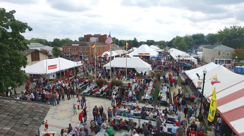 Every year, the small village of Minster, Ohio, located one hour north of Dayton, hosts an Oktoberfest that attracts a crowd three times its population of near-3,000 people. CONTRIBUTED
